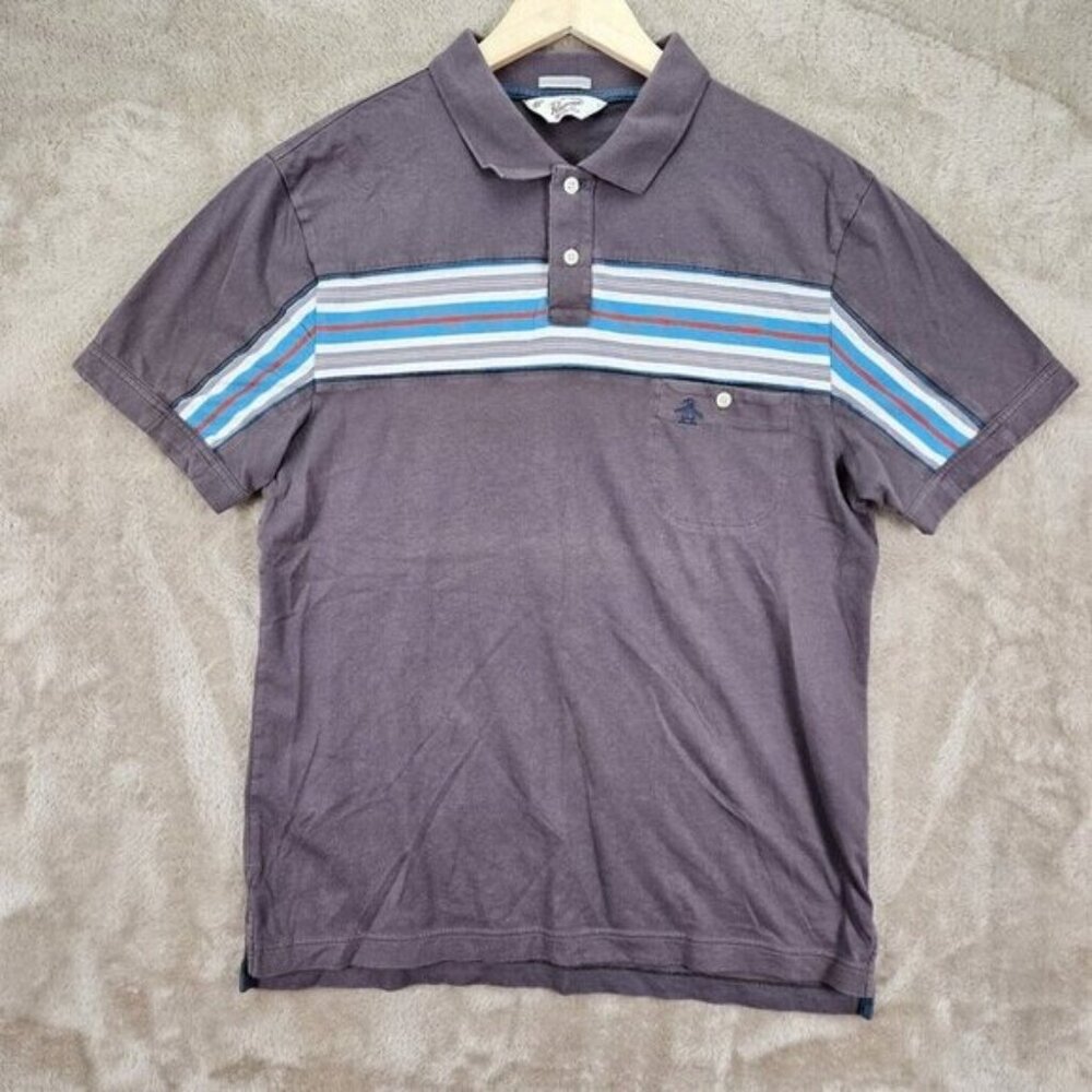 An Original Penguin By Munsingwear Heritage Slim Fit Golf Polo Shirt Mens Size L